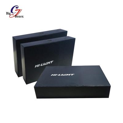 China Recycled Materials Custom Size Cardboard Box Printed Black Paper Packaging Gift Boxes Wholesale Corrugated Cardboard for sale