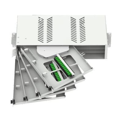 China Data Center Spin Type 19 Inch Fiber Optic Patch Panel Sub ODF for sale