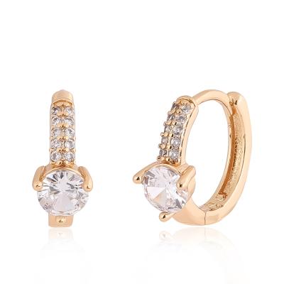 China CLASSIC Trendy 18K Gold Plated Huggie Earring 18K Yellow Color Small Huggies Small Circle Earring Cuff Earring for sale