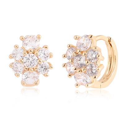 China CLASSIC geometric irregular earrings Zircon huggie circle chunky earrings small earrings for girls for sale