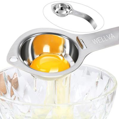 China Viable Stainless Steel Egg Yolk Separators Seperator Divider Egg White Yolk Sifting Filter Holder Tools Kitchen Accessory for sale