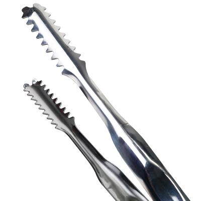 China Viable Stainless Steel Crocodile Ice Tongs for sale