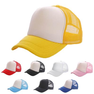 China COMMON Design High Quality New Summer Sun Hat Mesh Hat Boys Blank Foam Breathable Adjustable Trucker Hats for sale