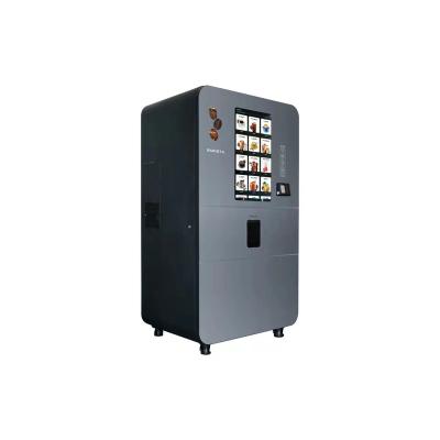 China Galvanized Steel Plate + Tempered Glass Small Outdoor Touch Screen Small Fresh Bean Coffee Vending Machine for sale