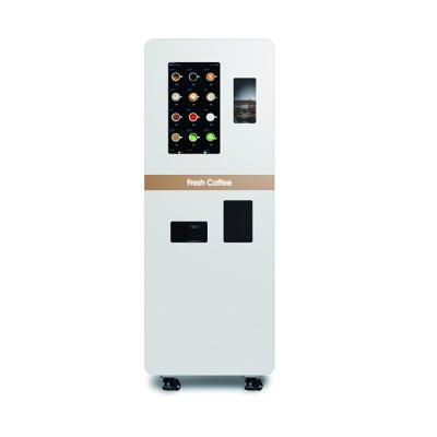 China Galvanized Steel Plate + Tempered Glass Full Automatic Ground Coffee Vending Machine Fresh Ground Coffee Vending Machines for sale