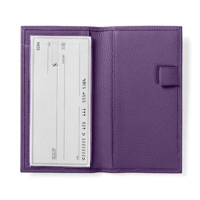 China Fashion Soft Durable Checkbook Cover Holder Wallet Case For Unisex Woman Man for sale