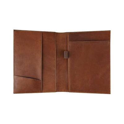 China PU Leather Notepad Padfolio Hardcover Book Folder Leather Stand Business Leather Folder for Resumes for sale