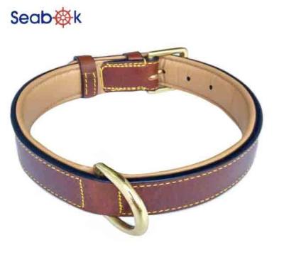 China Durable Manufacturer Customized Adjustable PU Leather Personalize Comfort Pets Dog Bark Collar Classic Design Genuine Leather Pet Collar for sale