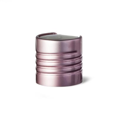 China Screw On Top Caps 24/410 Aluminum Ribbed Pink Screw Disc for sale