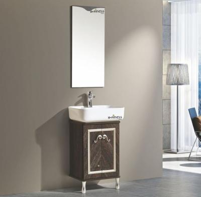 China Null modern style small bathroom furniture with ceramic basin D-1619 for sale