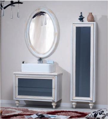 China Environmental friendly modern style bathroom cabinet vanity with marble counter top for sale for sale