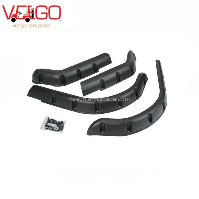 China EZGO TXT Golf Cart Standard Front & Rear Plastic Material Fender Flares (set 4) in OEM Standard Size for sale