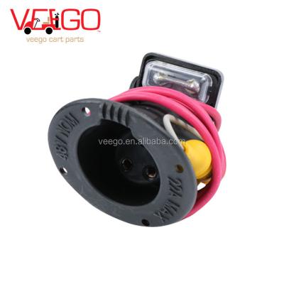 China 48 Volt DC Charger Fuse& Receptacle Assembly Female Plug For Club Car DS Golf Cart OEM#101802101, 101846801 OEM Standard Size for sale