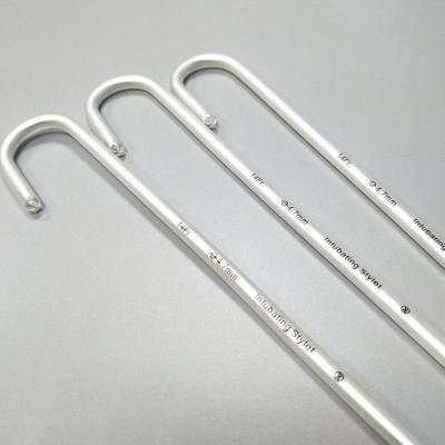 China Disposable Medical Grade Intubate Stylet Aluminum Intubation Stylet For Endotracheal Tube for sale