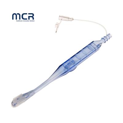 China Nursing Product Comfortable and Hygienic Silicone Brush Head Suction Toothbrush for ICU Patients for sale