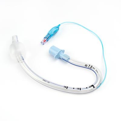 China Medical 7.5mm ID Oral Preform Endotracheal Tube Cuff Pressure Te koop