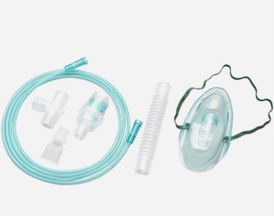 China 6cc 8 het Zuurstofmasker van L Min Nebulizer Mask Set Disposable met Golfbuis Te koop