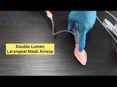 Double lumen silicone curve laryngel mask airway