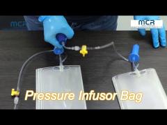 Quick Infusion Transparent Pressure Infusor Bag 500ml 1000ml