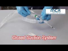 closed suction system y-piece with push switch 72h disposable medical equipment