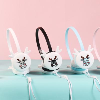 China Factory Perfect Healthy Supply Wired 3.5mm Stereo Kids Headphones With Microphone Cute Cartoon Earbuds For Girls Kids Gifts for sale