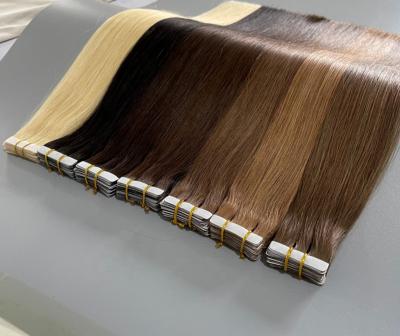 China Wholesale 100% Extension 100% Silky Straight Hair Weft Double Skin Weft Skin Double Invisible Tape In Hair Tape In Hair Extensions for sale