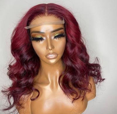 China Colored Body Wave Peluca Scam Cierre Bourgogne 5x5 Lace Closure Hair Wig With Closure Raw Afro HD Braided Lace Wigs Vendors for sale