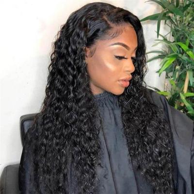 China Pelucas Naturales Human Hair T Part Wig Brazilian Water Wave Wig Cuticle Aligned Virgin Hair Products For Black Women for sale