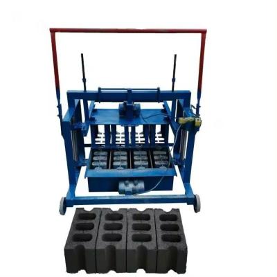 China Customized Mobile Manual Pressure Stone Power Diesel Hollow Brick Making Machinery Equipment for sale