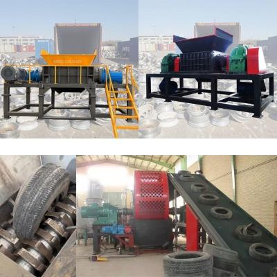 China Industrial Recycling Tire Rubber Scrap Car and Truck Tire Bumper Tyre Shredder Machine for sale