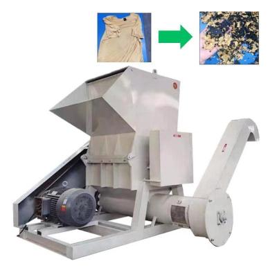 China Knife Roll Textile Woven Bag Polyester Fabric Shredder Yarn Waste Nylon Crusher Machine for sale