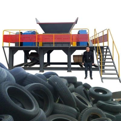 China Double Shaft Shredder for Heavy Duty Industrial Waste Tire Crusher for sale