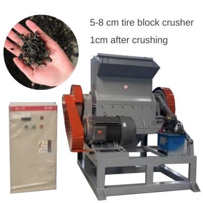 China Automatic 5-8cm Tire Block Rubber Crusher for 3000kg Capacity Crushing for sale