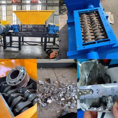 China Hummer slijpen metaalschroot ijzerdraad shredder Crusher met grondstoffen metaalschroot Te koop