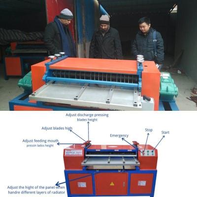 China 800kg Capacity Multifunctional Aluminum Copper Radiator Recycling Machine 380V Voltage for sale