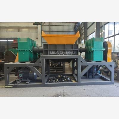 China 55kw*2 Electric Double-Shaft Shredder for Recycled Broken Bridge Aluminum Metal Products for sale