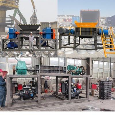 China SKD-11 Schroot aluminium legering shredder voor grote ijzeren blokken en aluminium buizen blikken Te koop