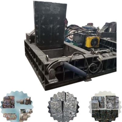 China Automatic Metal Scrap Aluminum Can Press Baler Machine with 1100*400*400 mm Press Box Size for sale