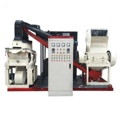 China Household Copper Wire Industrial Cable Zipper Granulator Separation Recycling Machine for sale