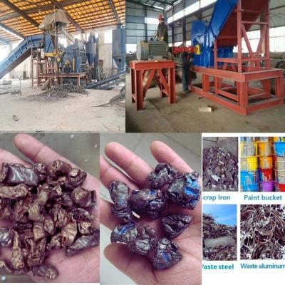 China Automatic Scrap Aluminum Can Hammer Mill Shredder Metal Crusher Rotate Speed R/M 680-750 for sale