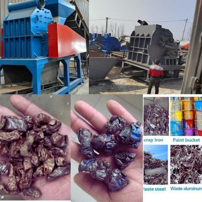 China Crush Metal Scrap with Industrial Waste Recycling Equipment and Vibrating Screen for sale