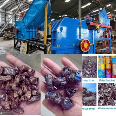 China Automatic Electric Hydraulic Aluminum Cans Crusher Metal Crushing Scrap Crusher Machine for sale