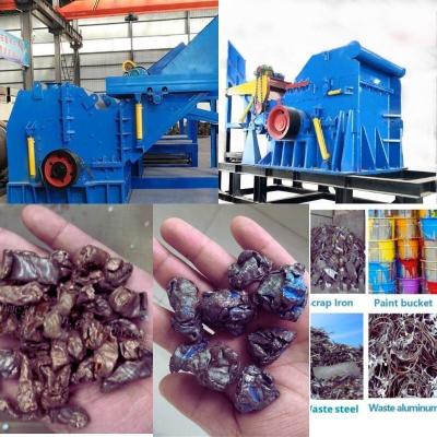 China Hard Alloy Metal Scrap Crusher Machine Large Capacity Waste Metal Shredding Machine for sale