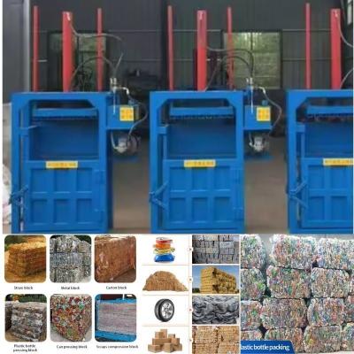 China 24 Hours Online Vertical Hydraulic Baler for Used Textiles Rags and Plastic Pallets for sale