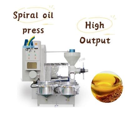 China Rice Extraction and Production Process Sesame Screw Oil Press with Rice Press Materials for sale