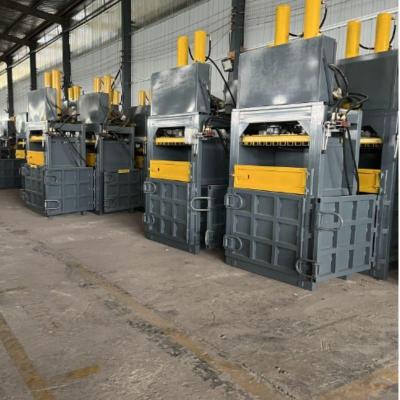 China Computerized Vertical Hydraulic Textile Waste Baling Press Blue Bucket Compress Baler for sale