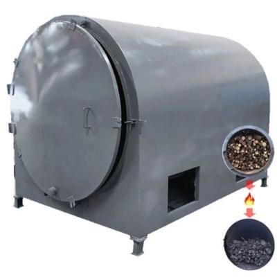 China Horizontal Fruitwood Waste Biomass Peanut Shell Charcoal Machine Carbonization Furnace for sale