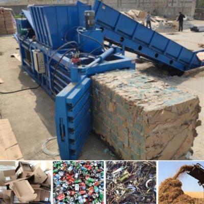 China Horizontal Hydraulic Manual Coco Coir Press Baler Bagging Machine for Sawdust Shavings for sale