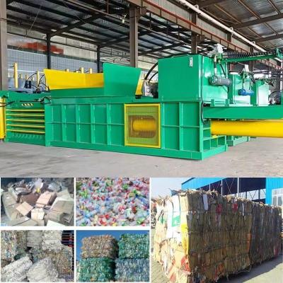 China Horizontal Hydraulic Baler for Cotton Press Waste Straw Customer-Friendly Machine for sale