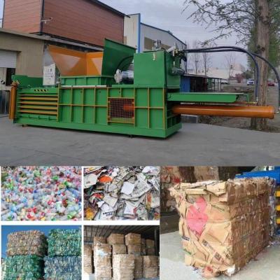 China Horizontal Hydraulic Baler for Used Clothing Pine Silage Alfalfa Durable Construction for sale